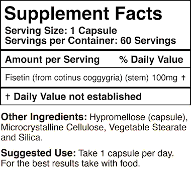 Fisetin supplement facts